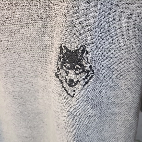 Wolf Co Apparel And Goods Grey Sweatshirt Size M Made In Canada - Picture 2 of 4